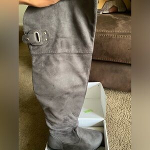 DREAM PAIRS Women's Fashion Over The Knee High Low Block Heel Riding Boots